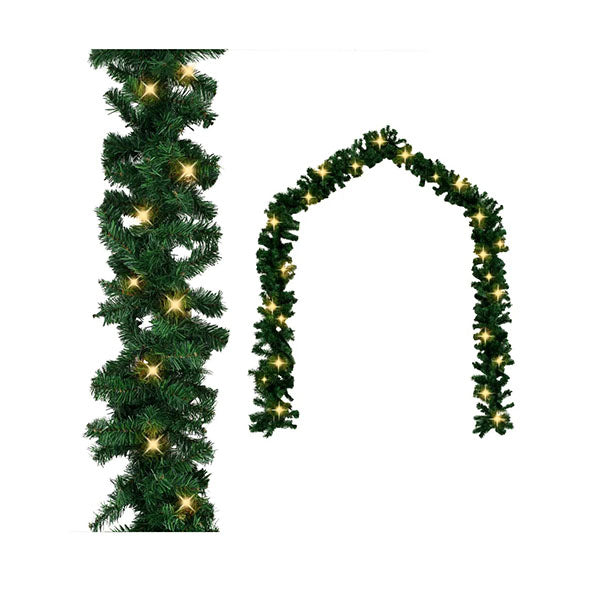 Christmas Garland With Led Lights 20 M