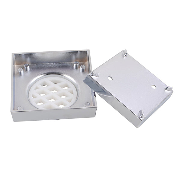 115X115Mm Brass Smart Tile Insert Floor Waste Shower Grate Drain