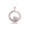 Circles With Zirconia Necklace