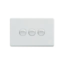 Classic 3 Gang Switch 250V 16Ax Horizontal Pack