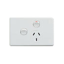 Classic Single Power Point With 16Ax Extra Switch Horizontal Pack