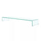 Clear Glass TV Stand Monitor Riser 100x30x13cm