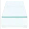 Clear Glass TV Stand Monitor Riser 100x30x13cm