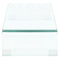 Clear Glass TV Stand Monitor Riser 100x30x13cm
