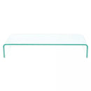 Clear Glass TV Stand Monitor Riser 80x30x13cm