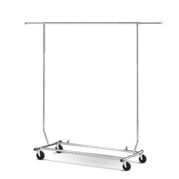 Clothes Coat Rack Stand Adjustable Portable Garment Hanging Rail Airer