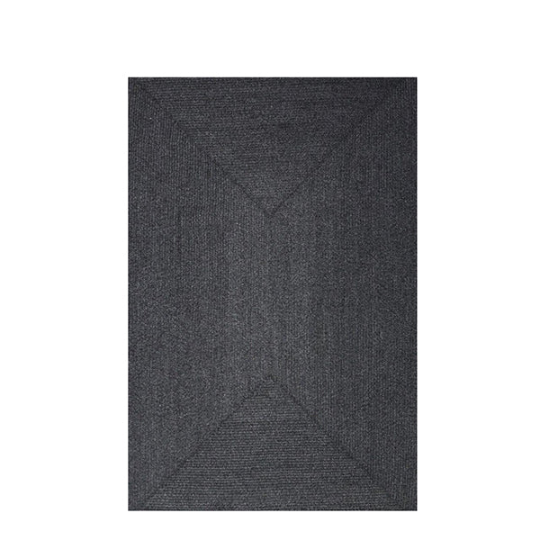 Riverine Dark Grey Polyester Rug 155 X 225 Cm