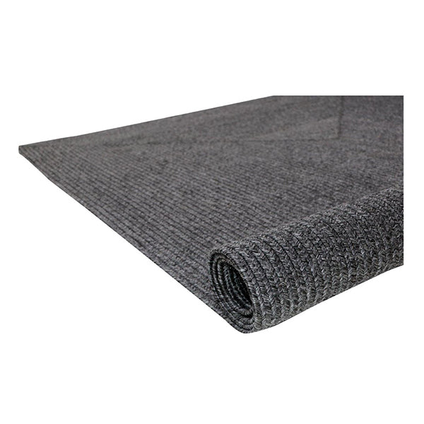 Riverine Dark Grey Polyester Rug 155 X 225 Cm