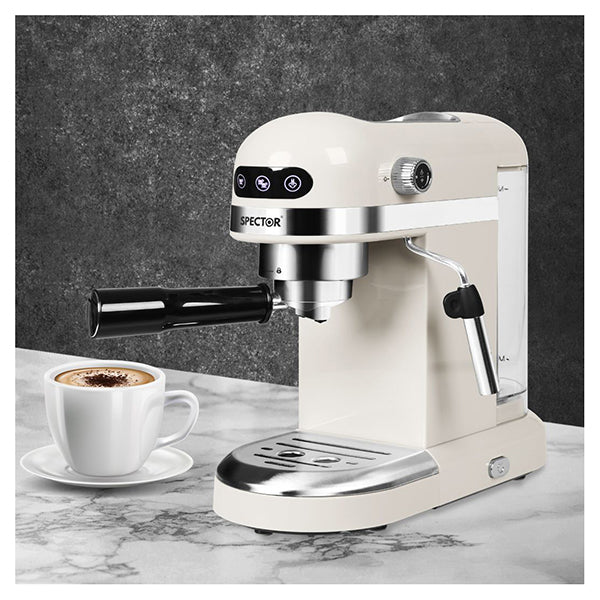 Coffee Maker Machine Espresso Cafe Barista Milk Frother Milky White