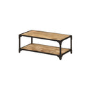 Coffee Table 90 X 45 X 35 Cm Solid Rough Mango Wood
