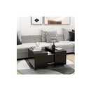 Coffee Table Black 60 X 60 X 38 Cm Engineered Wood