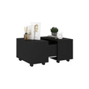 Coffee Table Black 60 X 60 X 38 Cm Engineered Wood
