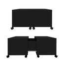 Coffee Table Black 75 X 75 X 38 Cm Chipboard