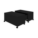 Coffee Table Black 75 X 75 X 38 Cm Chipboard