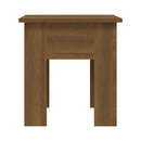 Coffee Table Brown Oak 40 X 40 X 42 Cm Chipboard