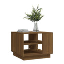 Coffee Table Brown Oak 55 X 55 X 43 Cm Chipboard