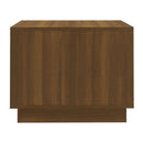 Coffee Table Brown Oak 55 X 55 X 43 Cm Chipboard
