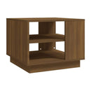 Coffee Table Brown Oak 55 X 55 X 43 Cm Chipboard