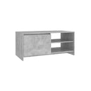 Coffee Table Concrete Grey 102 X 50 X 45 Cm Engineered Wood