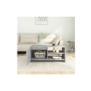 Coffee Table Concrete Grey 102 X 50 X 45 Cm Engineered Wood