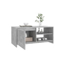 Coffee Table Concrete Grey 102 X 50 X 45 Cm Engineered Wood