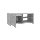 Coffee Table Concrete Grey 102 X 50 X 45 Cm Engineered Wood