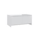 Coffee Table Engineered Wood High Gloss White