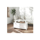 Coffee Table Engineered Wood High Gloss White