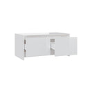 Coffee Table Engineered Wood High Gloss White