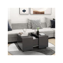 Coffee Table Grey 60 X 60 X 38 Cm Chipboard