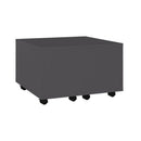 Coffee Table Grey 60 X 60 X 38 Cm Chipboard