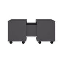 Coffee Table Grey 60 X 60 X 38 Cm Chipboard