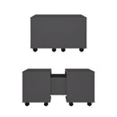 Coffee Table Grey 60 X 60 X 38 Cm Chipboard