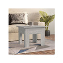 Coffee Table Grey Sonoma Chipboard 55 X 55 X 42 Cm