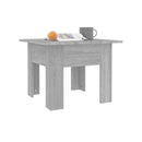 Coffee Table Grey Sonoma Chipboard 55 X 55 X 42 Cm