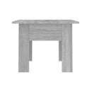 Coffee Table Grey Sonoma Chipboard 55 X 55 X 42 Cm