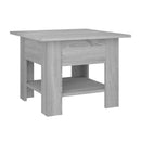 Coffee Table Grey Sonoma 55 X 55 X 42 Cm Chipboard
