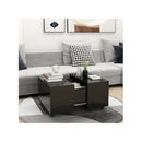 Coffee Table High Gloss Black 60 X 60 X 38 Cm Chipboard
