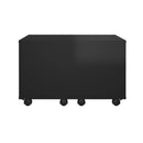 Coffee Table High Gloss Black 60 X 60 X 38 Cm Chipboard