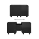 Coffee Table High Gloss Black 60 X 60 X 38 Cm Chipboard