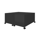Coffee Table High Gloss Black 75 X 75 X 38 Cm Chipboard