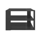 Coffee Table High Gloss Grey 60 X 60 X 40 Cm Chipboard