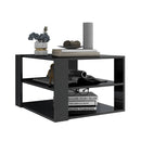 Coffee Table High Gloss Grey 60 X 60 X 40 Cm Chipboard