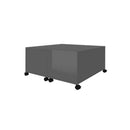 Coffee Table High Gloss Grey 75 X 75 X 38 Cm Engineered Wood