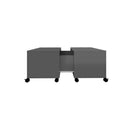 Coffee Table High Gloss Grey 75 X 75 X 38 Cm Engineered Wood