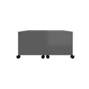 Coffee Table High Gloss Grey 75 X 75 X 38 Cm Engineered Wood