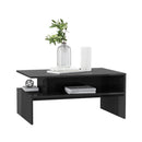 Coffee Table High Gloss Grey Chipboard