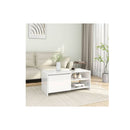 Coffee Table High Gloss White 102 X 50 X 45 Cm Engineered Wood
