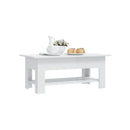 Coffee Table High Gloss White 102 X 55 X 42 Cm Engineered Wood