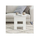 Coffee Table High Gloss White 40 X 40 X 42 Cm Engineered Wood